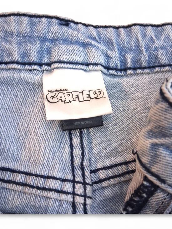 🆕️ Garfield Poses Light Wash Denim Jeans Womens Size 20 -Hot Topic- wide leg - Picture 6 of 9